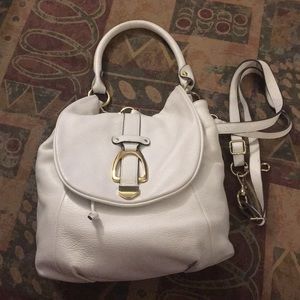 BOGO50% White backpack purse